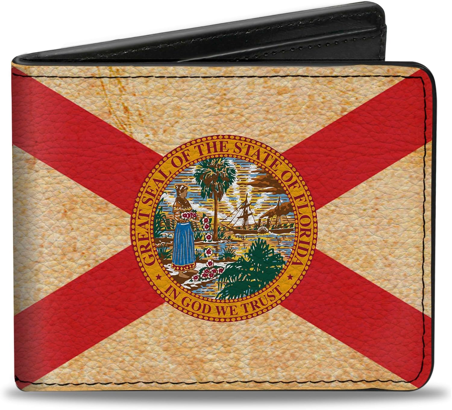 Buckle-Down Men's Bifold Wallet Florida