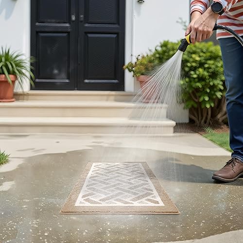 Miniatura 224 de GRANNY SAYS Felpudo para interiores, 32 x 48 pulgadas, antideslizante, tapete grande para puerta, tapete de bienvenida para exteriores, lavable