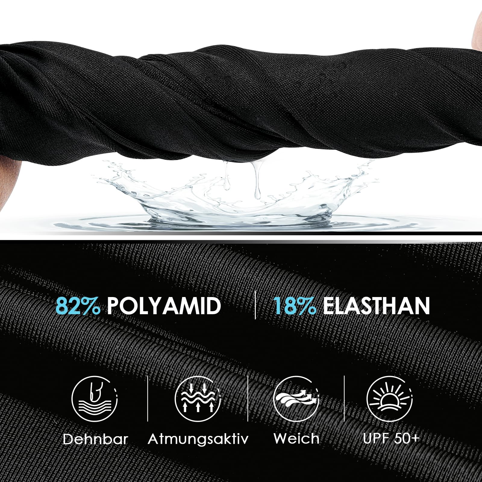 Zando Bikini Oberteil Damen Sportlich U-Ausschnitt Push Up Top Gepolstert Bustier Bademode