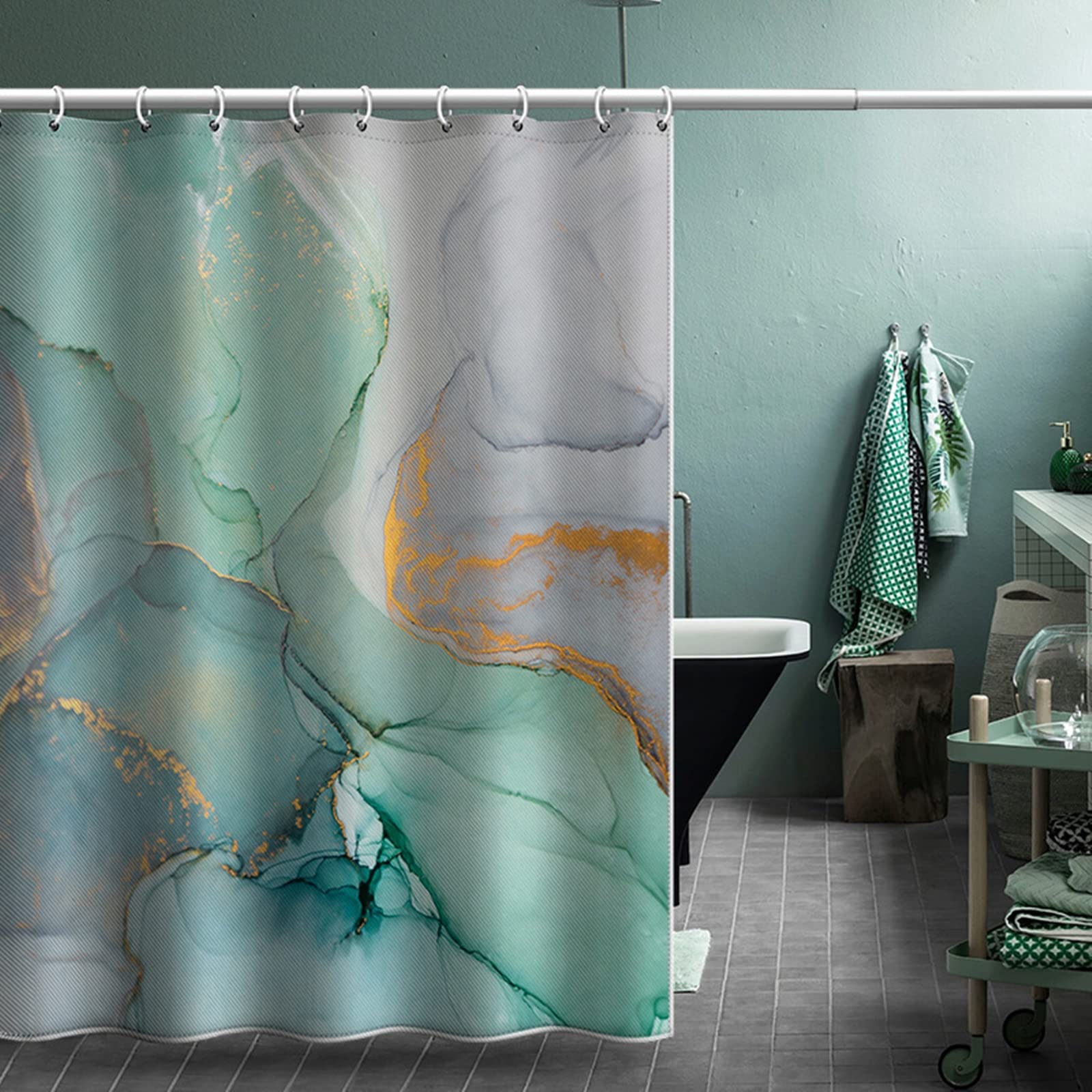 Rideau douche anti moisissure KnSam 200x200 lavable polyester
