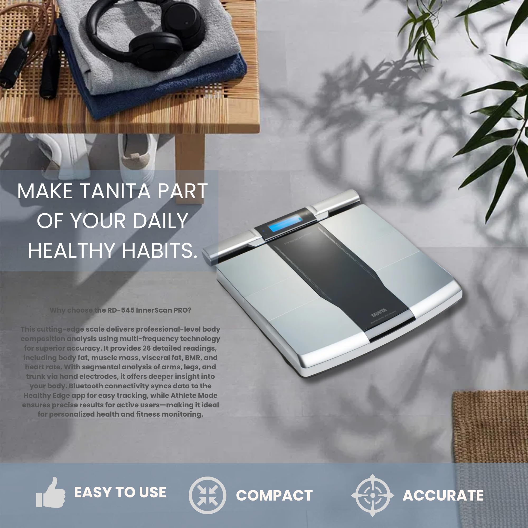 TANITAs RD-545 InnerScan PRO FDA Cleared Worlds Only Consumer Multi-Frequency Segmental Body Composition Scale product thumbnail 6