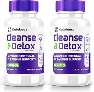 (2 Pack) Ketobeez Weight Loss Pills, Advanced Cleanse and Detox Formula, Premium Keto Supplement, All-Natural Internal Cleansing Support, Official Keto Beez Pastilas Reviews (120 Capsules)