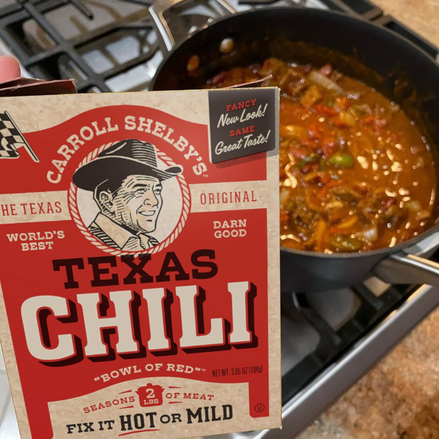 Carroll Shelby's Original Texas Brand Chili Kit 3.65oz Box (Pack of 5)