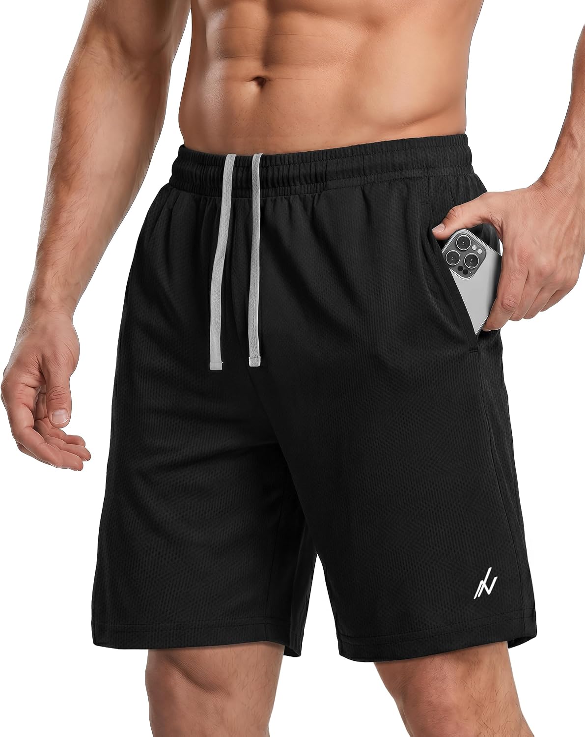 NY Threads Men’s Athletic Shorts Quick Dry Loose-Fit...