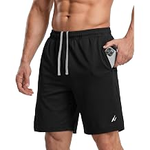 NY Threads Men's Athletic Shorts Quick Dry Loose-Fit Lightweight Running Workout Gym Shorts with Pockets