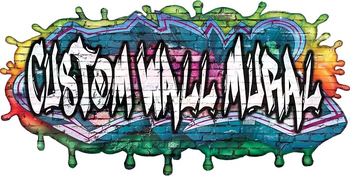 Custom 3D Graffiti Name Wall Decal, Personalized Vinyl Art Decor, Removable Game Room Sticker, Peel and Stick Wall Mural (Medium)