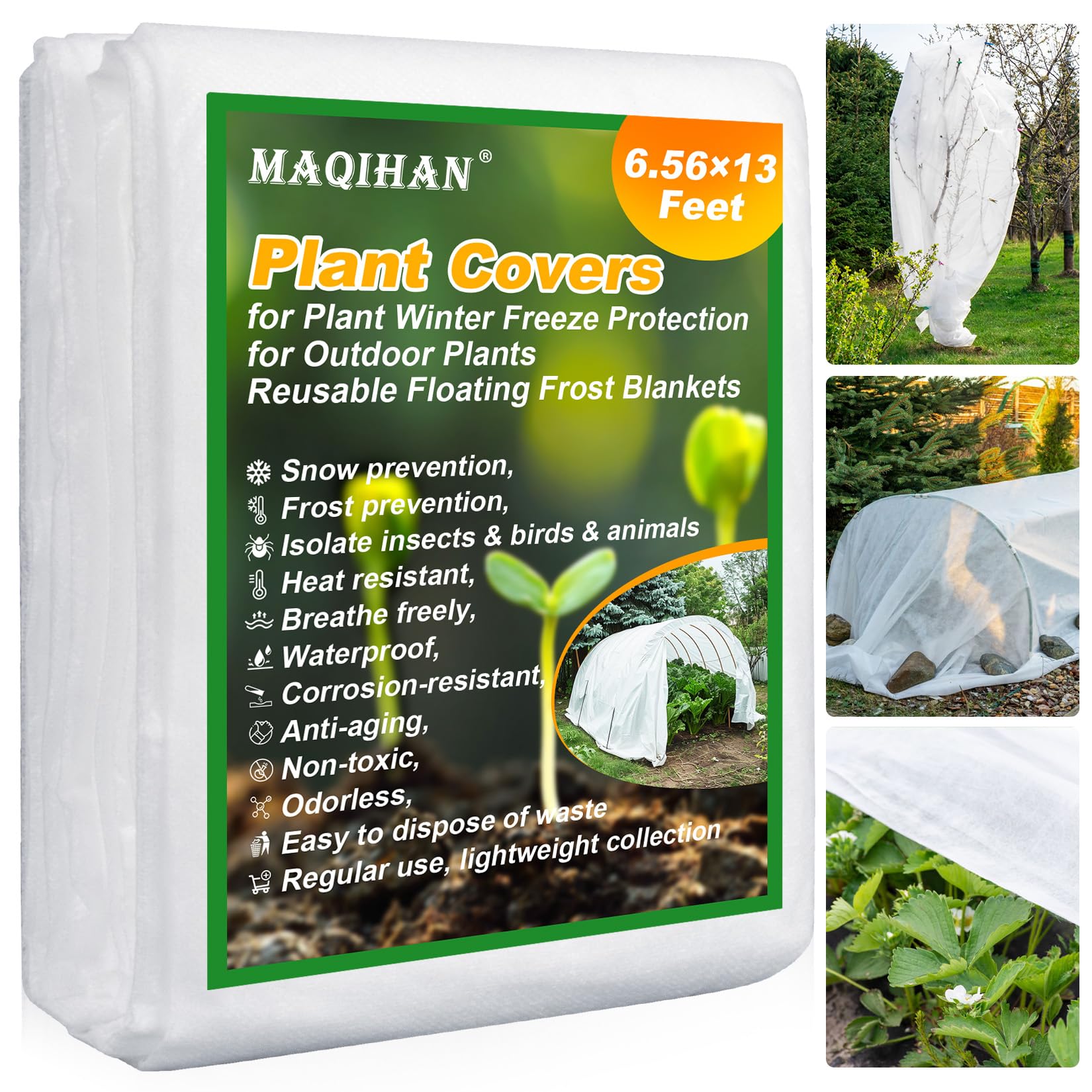 Amazon.com : MAQIHAN Plant Cover - 6.5 ft x 13 ft Plant Covers