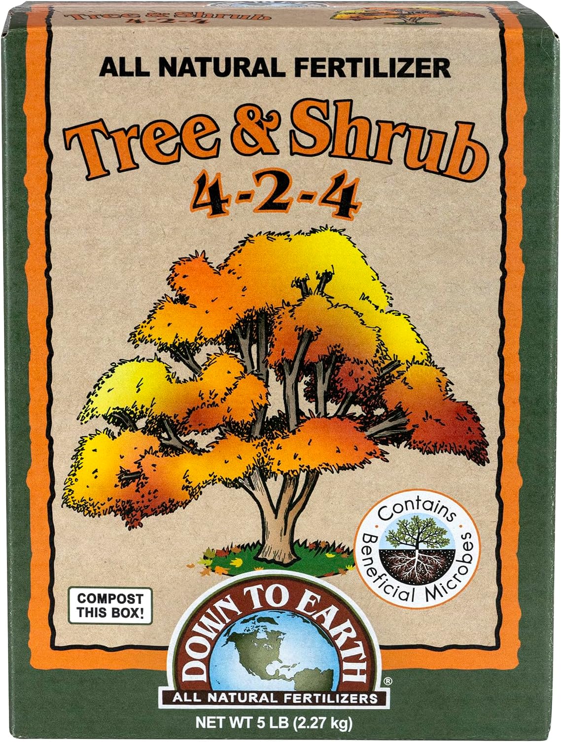 All Natural Tree & Shrub Fertilizer Mix 4-2-4, 5 lb