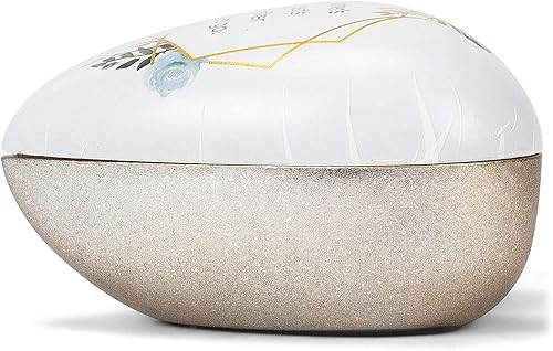 Miniatura 3 de DEMDACO Mother's Hug Lasts - Figura de piedra de resina azul floral de 4 x 3 pulgadas