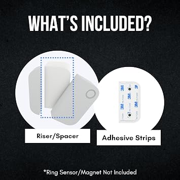 Sensor Riser for Ring | Alarm Contact Sensor Riser 2nd Gen | Alarm Spacer with 3M Adhesive - Sensor/Magnet Not Included (1 inch)
