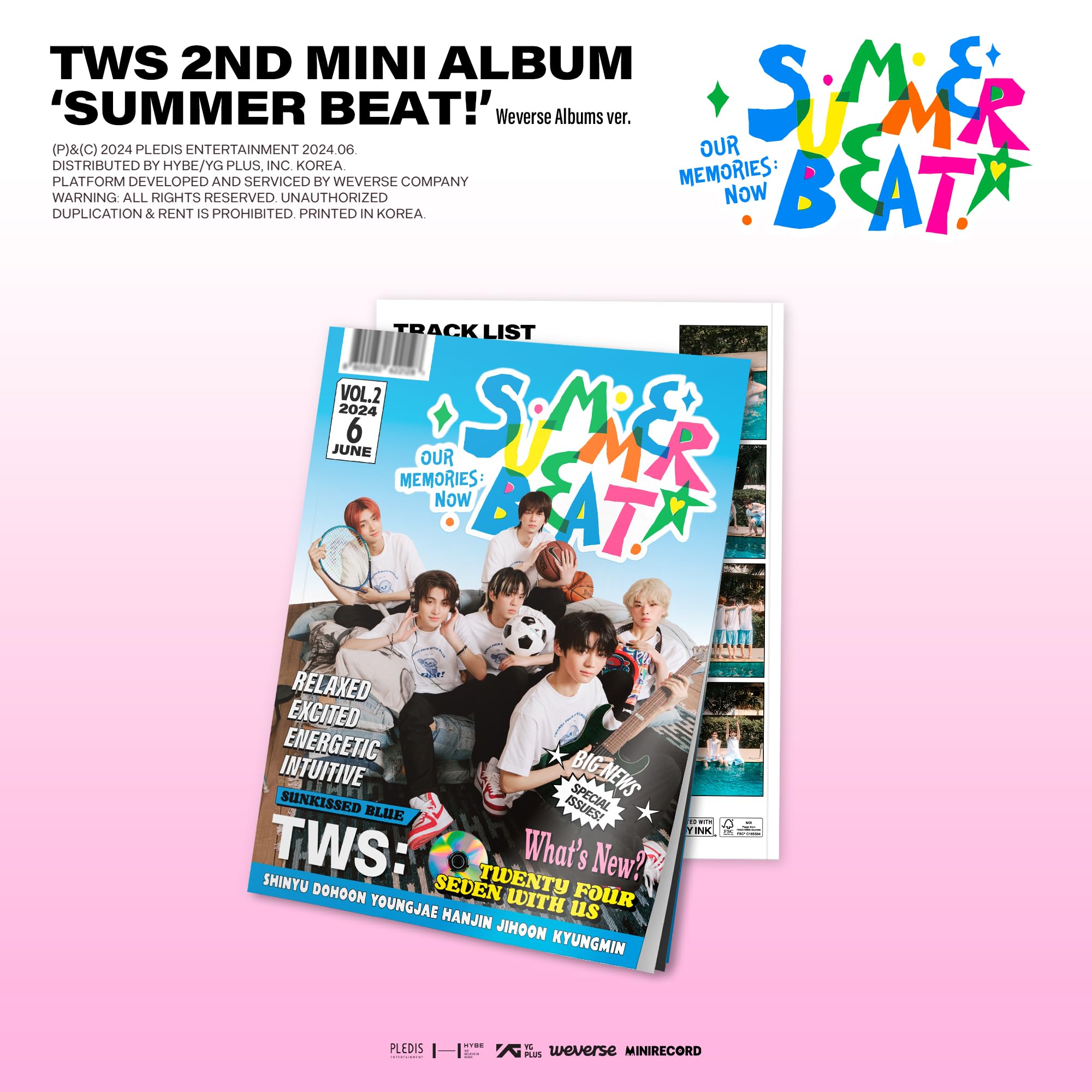 TWS 2nd Mini [SUMMER BEAT! Weverse Albums ver.]（韓国盤）※デジタルアルバムでありCDは同梱されてません（アプリ必要）