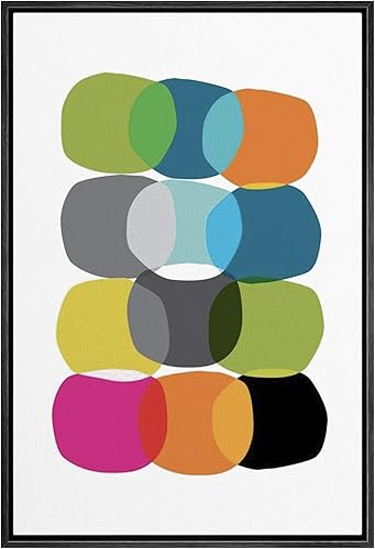 IDEA4WALL - Lienzo enmarcado con impresión de arte abstracto listo para colgar en la pared de la sala y habitación