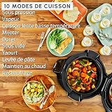 Moulinex Cookeo Wi-Fi 10-en-1, Multicuiseur, 10modes de cuisson, Cuisson sous pression, Etapes détaillées, CE96G810, Noir - 4