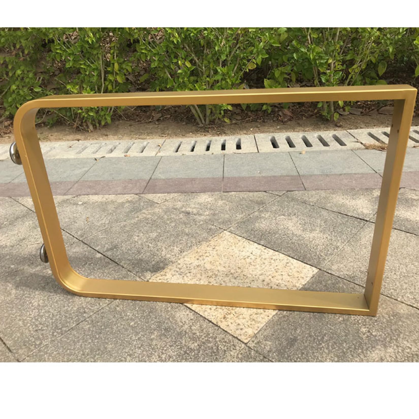 1 Pz Heavy Duty Gambe da Tavolo in Metallo, Industrial Rustico Acciaio Mobilia Piedi per Tavolino Fai da Te, Tavolo da Pranzo,Panca da Pranzo al Bar di Rifoglio Piedi, con Viti