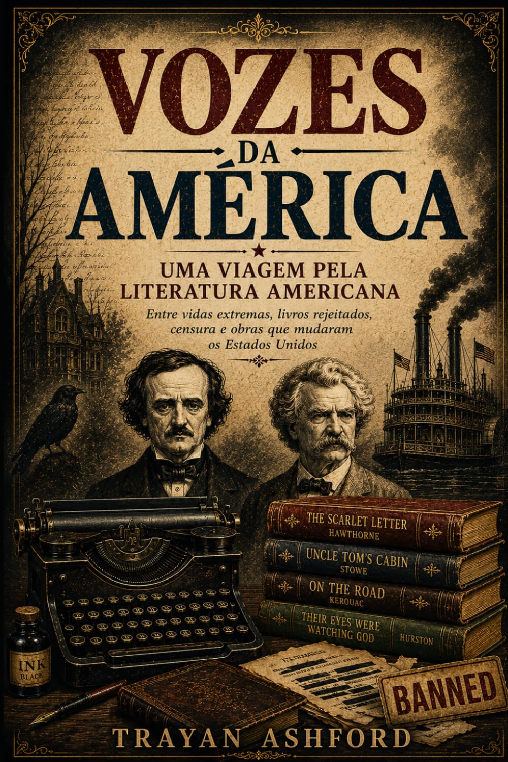 Vozes da América: uma viagem pela literatura dos Estados Unidos: Entre vidas extremas, livros rejeitados, censura e obras que mudaram os Estados Unidos