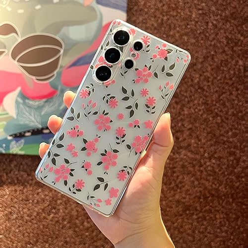 Miniatura 22 de para Funda de Samsung Galaxy S23, Funda Floral de Flores Lindas con Patrón de Lavanda Transparente y Estética para Mujeres y Niñas, Funda Lavanda