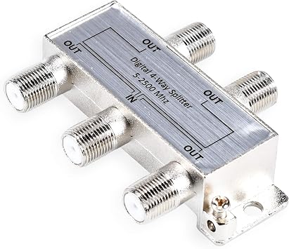 ONN ONA17AV012 Pro 4-Way Splitter