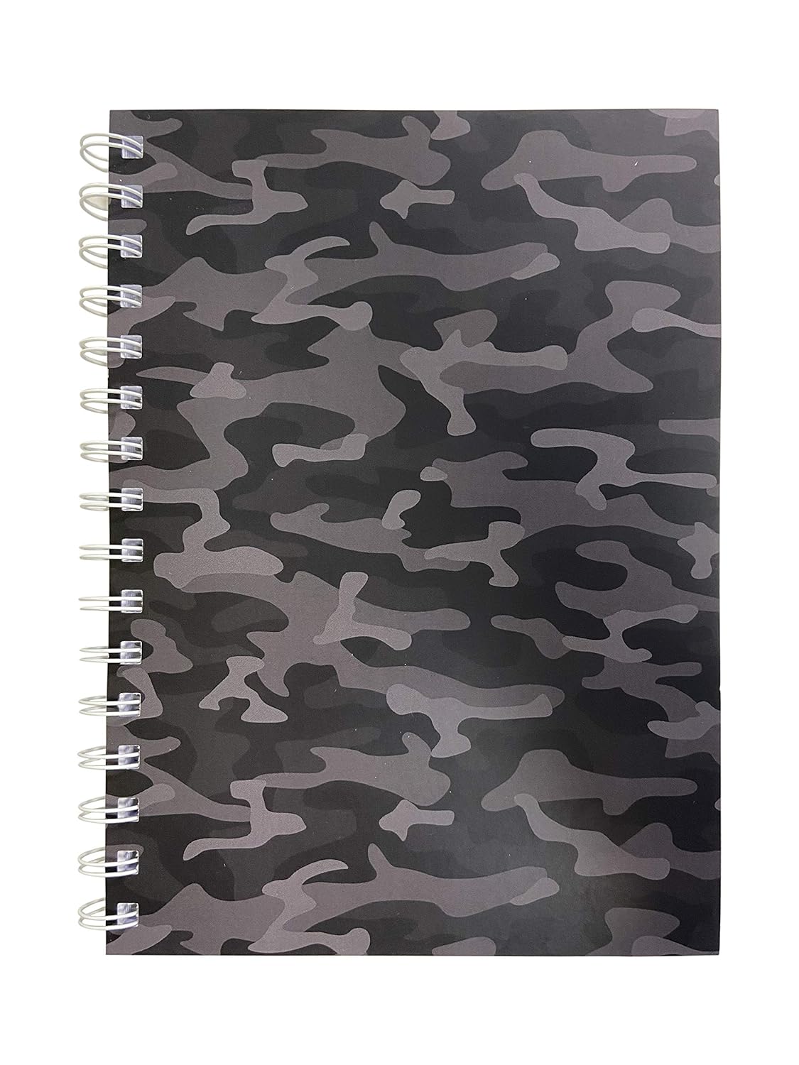 Packitsafe 10 x A5 Dotted Black Notebook Camouflage Wirebound Notepad