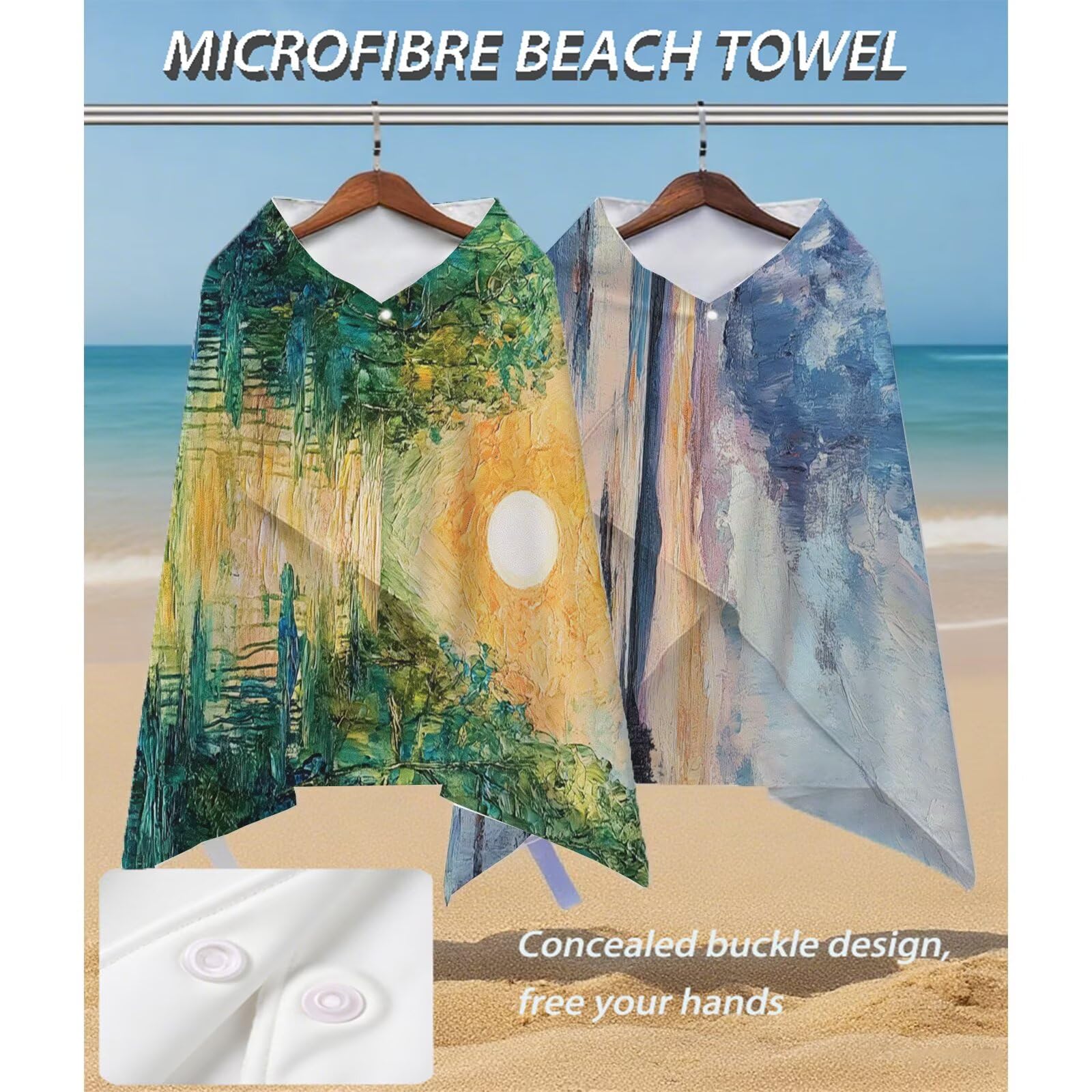 Telo Mare Asciugamano Mare Microfibra Coperta da Spiaggia Portatile da Donna Uomo Assorbente Asciugatura Rapida Anti-Sabbia Telo da Bagnocon Borsa Portaoggetti Impermeabile 200 X 100 cm Astratto B-27