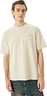 تيشرت بتصميم حديث بأكمام قصيرة للرجال من كوتون