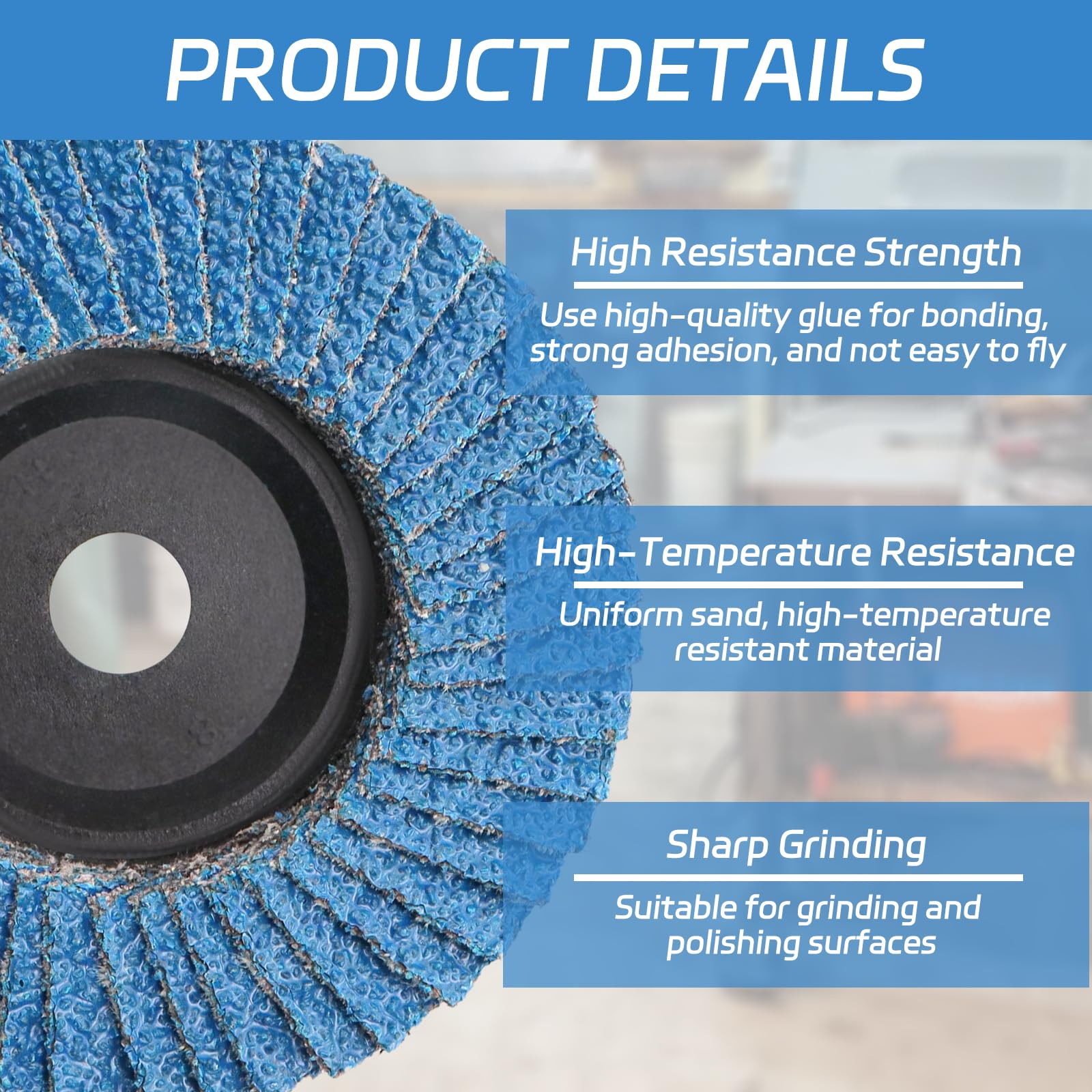 Dischi Da Taglio E Smeriglio Per Smerigliatrice Angolare - 76mm X 10mm - Grana 40/60/80/120 - 8 Pezzi