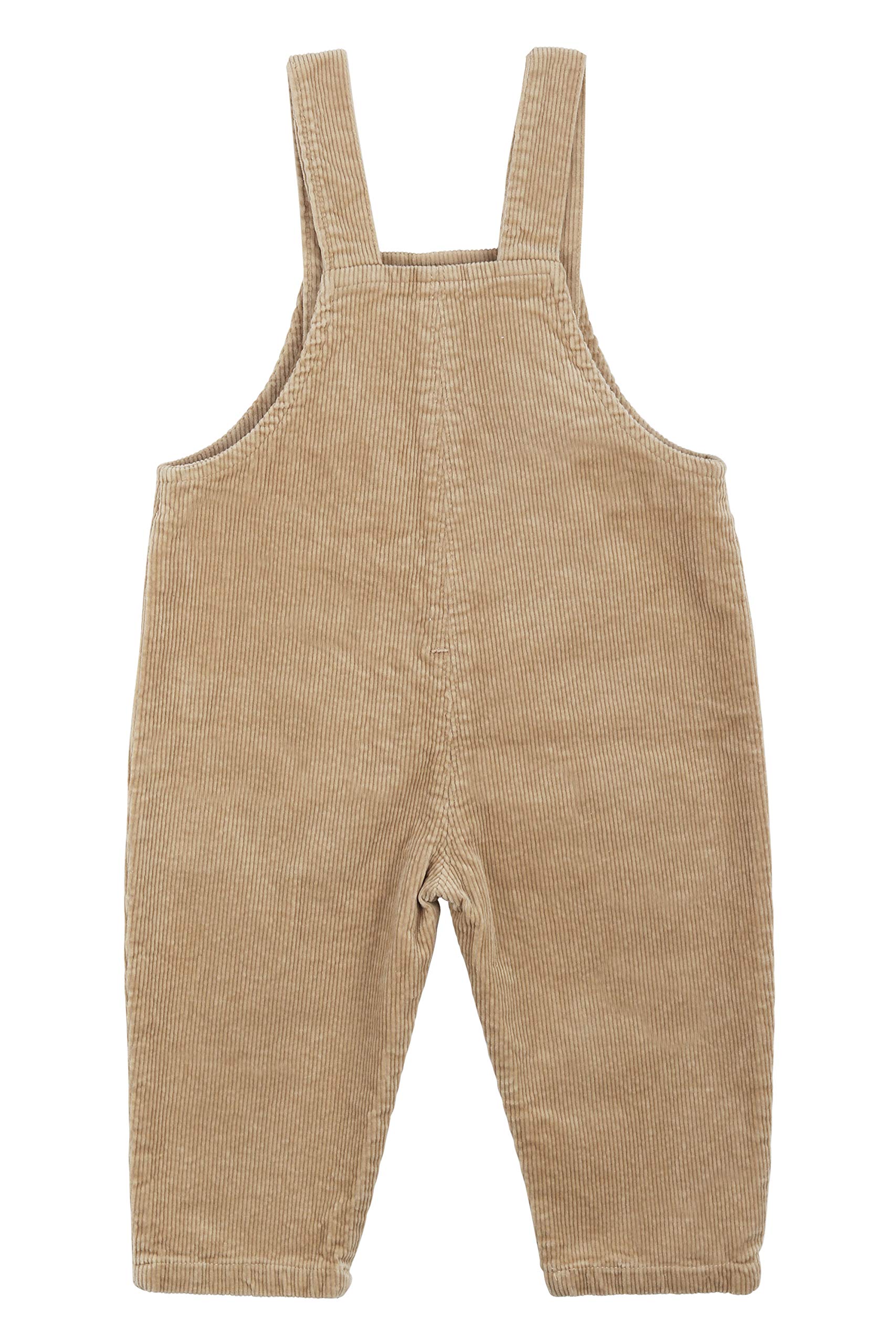Salopette en Velours Côtelé pour Bébé Tout-Petit Enfants Garçon et Fille avec Bretelles pour Bébé Tout-Petit Enfants 1-4 ans Style Vintage Rétro - Taille 80/86/92/98/104/110