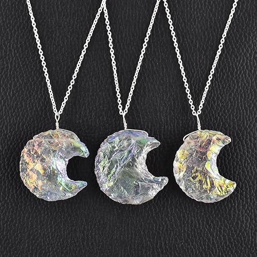 Miniatura 131 de Natural Raw Pink Ruby Rough Gemstone Handmade Dainty Pendant Necklace for Women Healing Crystals July Birthstone Birthday Gift for Her Silver Plated