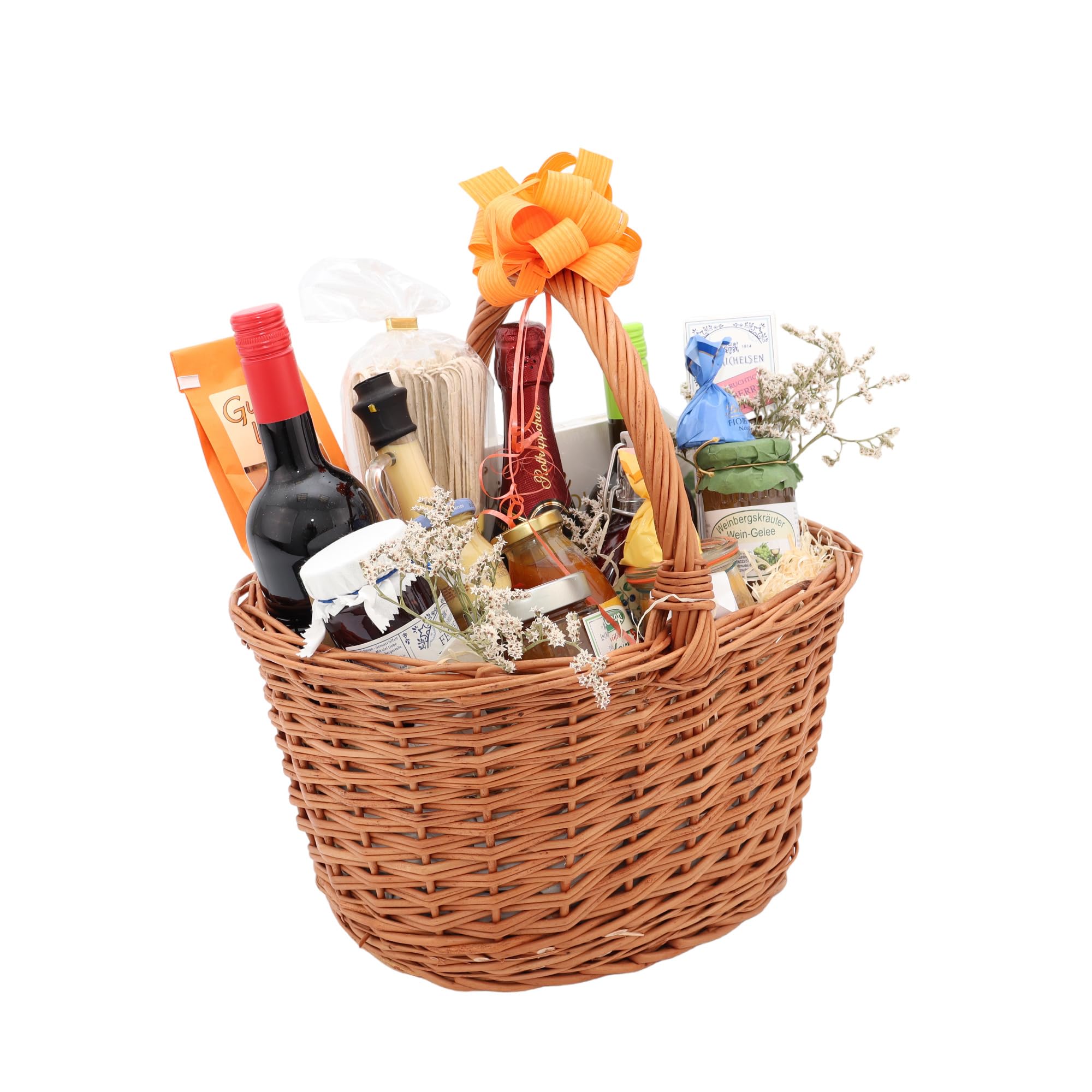 Gourmet Schlemmerkorb | Hochwertiger Geschenkkorb mit delikaten Leckereien | Perfektes Präsent für Genießer | Schön verpacktes Geschenkset | Ideal für besondere Anlässe