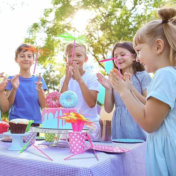 30 Pieces Prop Top Spinner Toy, Dragonfly Hand To Fly Toy, Sky Flyer Launcher Outdoor Flying Dragonfly Party Favors For Kids Boys And Girls
