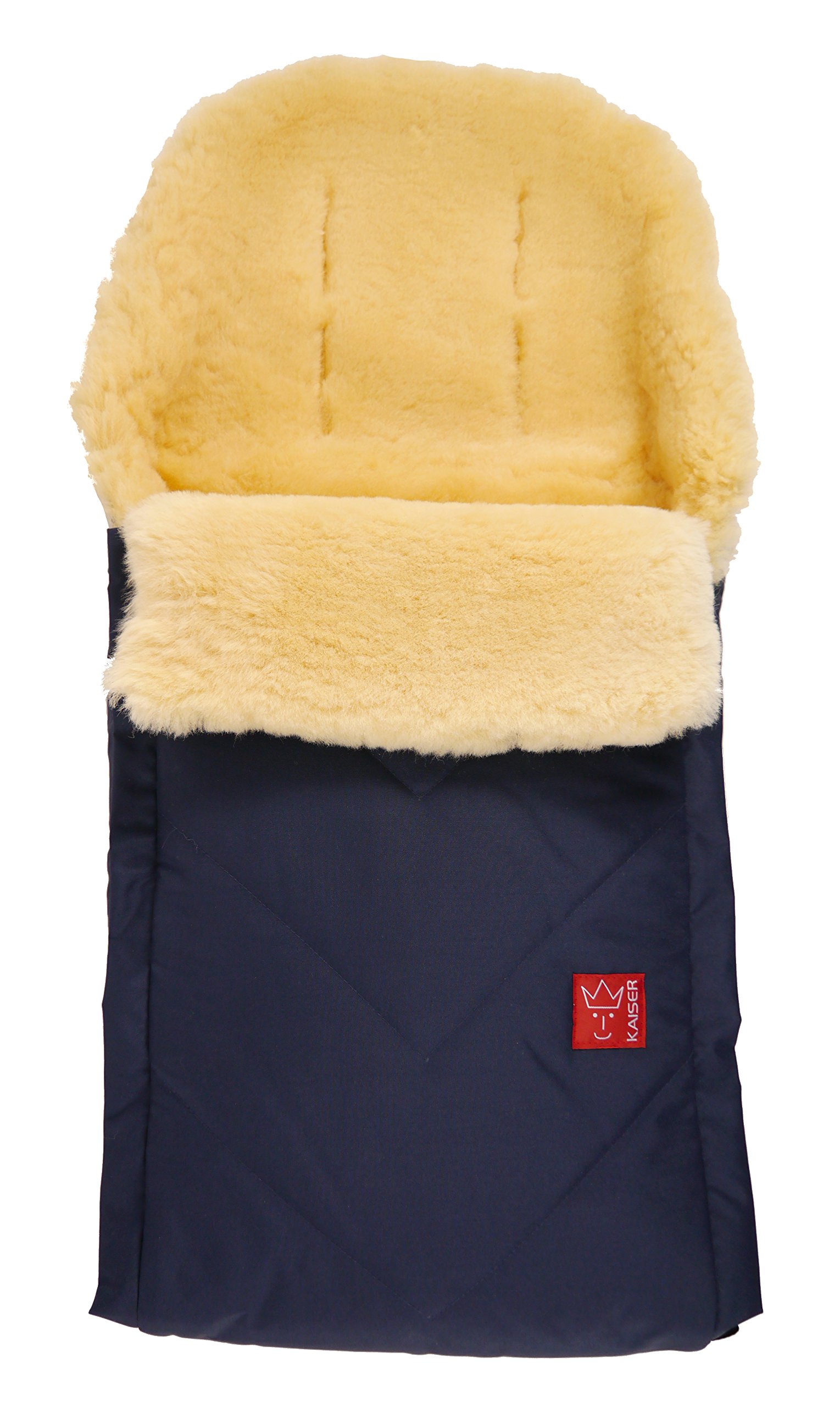 Kaiser 6510322 - Fußsack "Dublas" Medizinfell, Farbe: marine