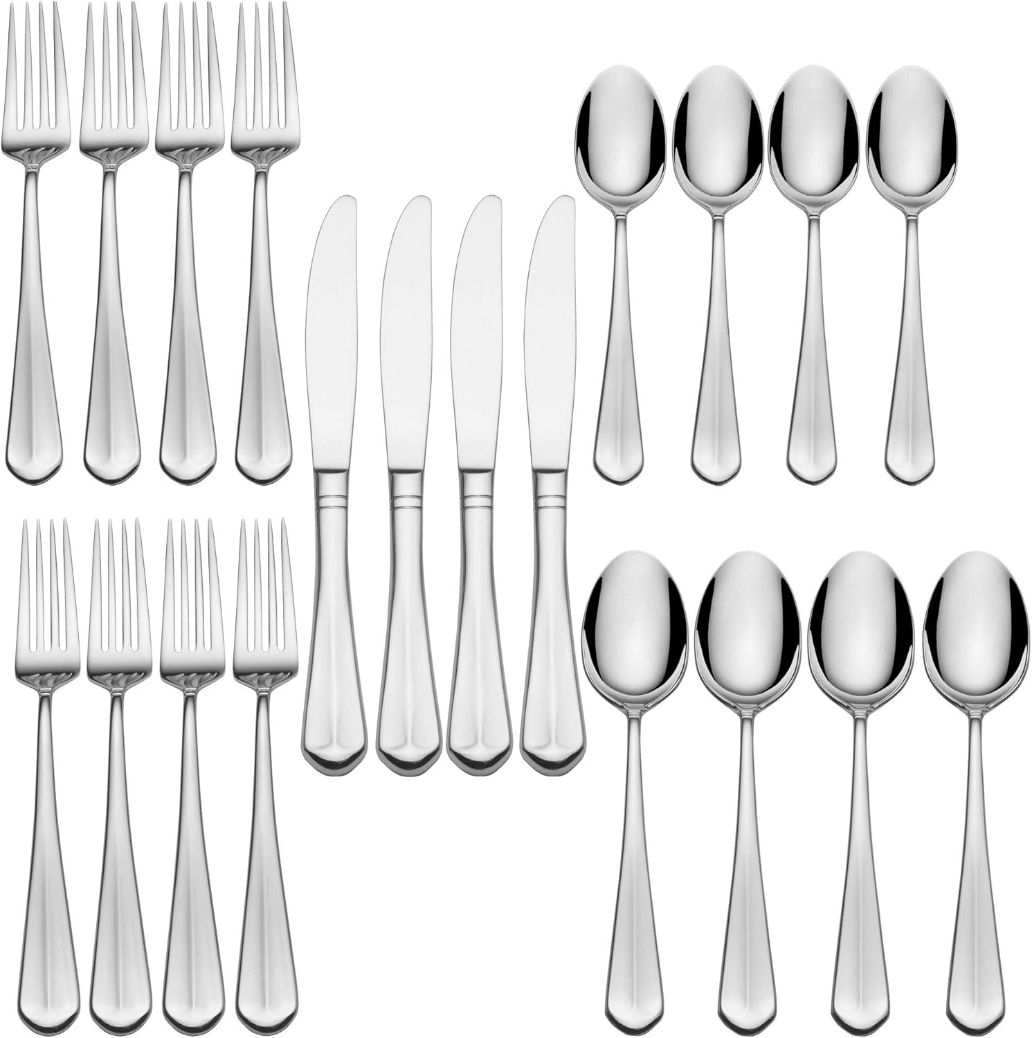 Mikasa Colette 20-Piece Flatware Set, Service For 4