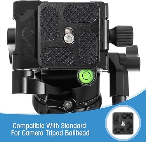 Vista 47 de Frienda 2 piezas de placa de liberación rápida de metal con tornillo de cámara de 1/4 a 20 placa de montaje de trípode se adapta estándar para Negro