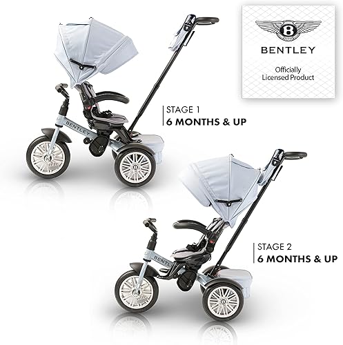 Miniatura 3 de Bentley Triciclo para Niños - Bicicleta Todo Terreno para Niños Pequeños 6 en 1, Diseñado Oficialmente por Bentley Motors UK; Triciclo de Bebé a