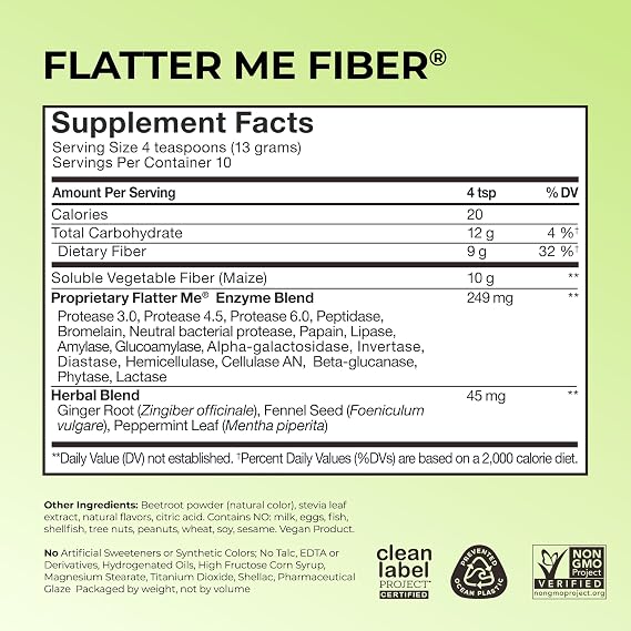 HUM Flatter Me Fiber Supplement & Flatter Me Plus Prebiotics & Probiotics