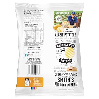 Smiths Bbq Barbecue Chips 170 Large Gram Bag