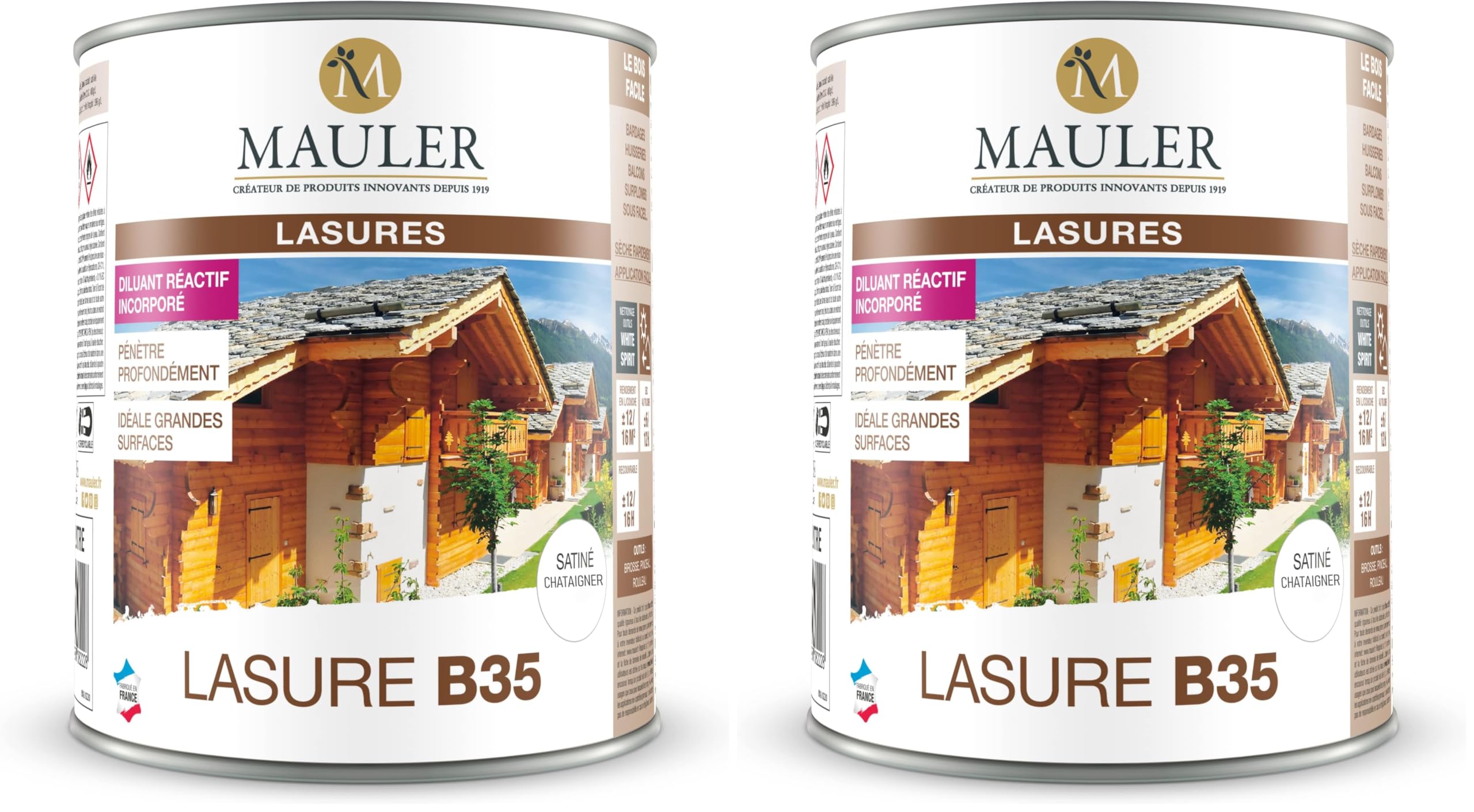 Lasure Châtaignier Mauler glycéro : protège vos boiseries contre l'humidité