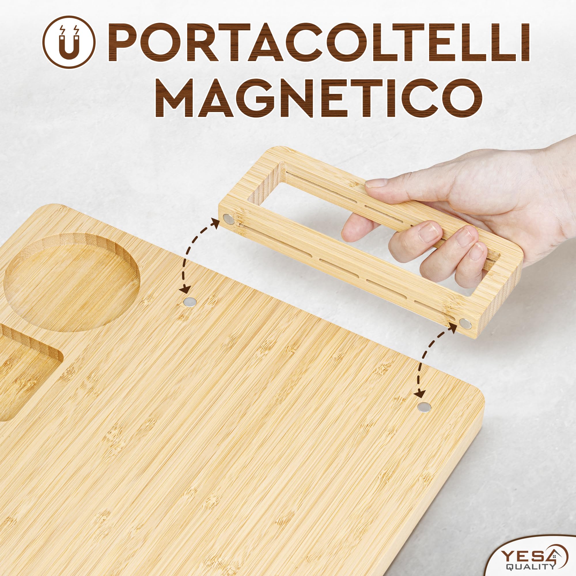 Set regalo deluxe taglieri per salumi - 15 pezzi, bambù - Grande tagliere per formaggi + vassoio per festa della mamma, compleanno, inaugurazione della casa, addio al nubilato