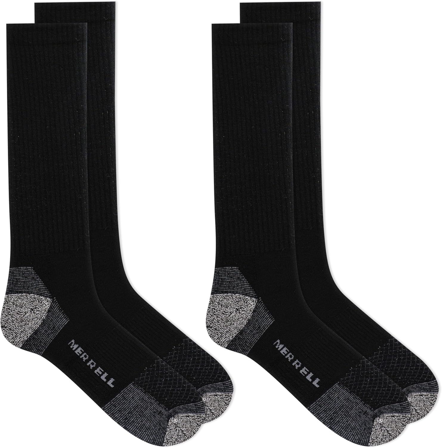 Merrell Unisex Adults Mens And Women's Socks - 2 Pair Pack Moisture Management Blister Prevention Performance Safety Toe Crew - Image 3