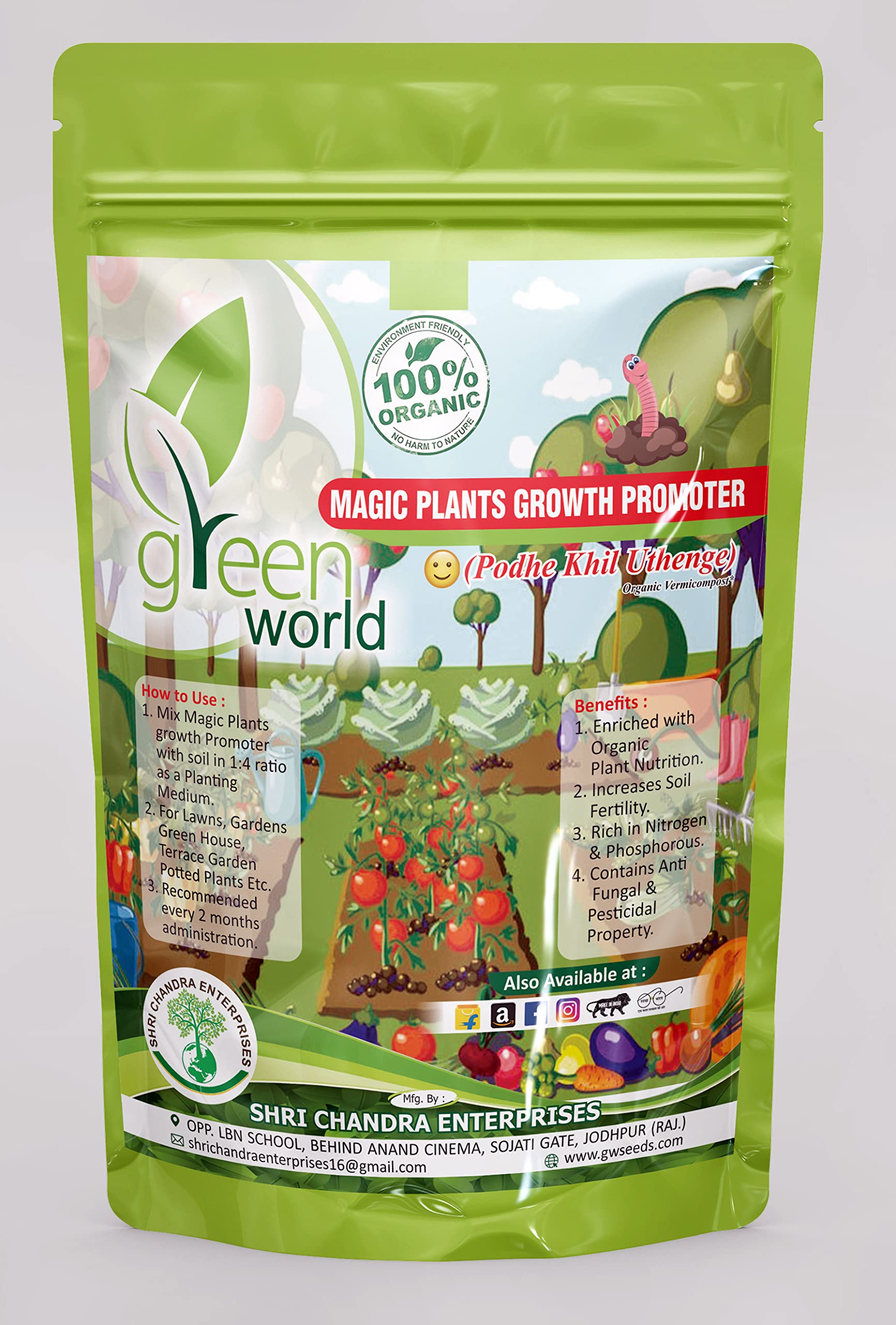 Green World Magic Plant Growth Promoter Organic Nutrition for Gardening Combo Offer (0.5)-image-20