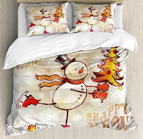 Ambesonne - Cortina de ducha multicolor en tres tamaños, Tela, Beige blanco, King