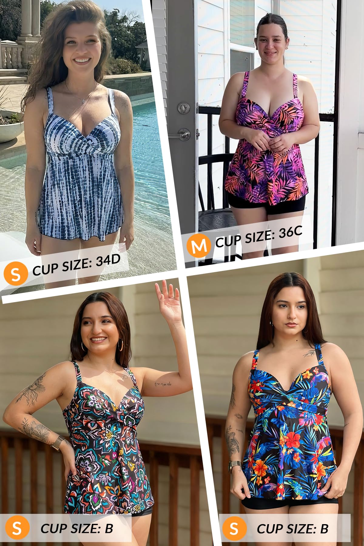 Damen-Tankini-Top mit Bügeln, verdrehter V-Ausschnitt, fließender Badeanzug, Oberteil ohne Unterteil, 2025