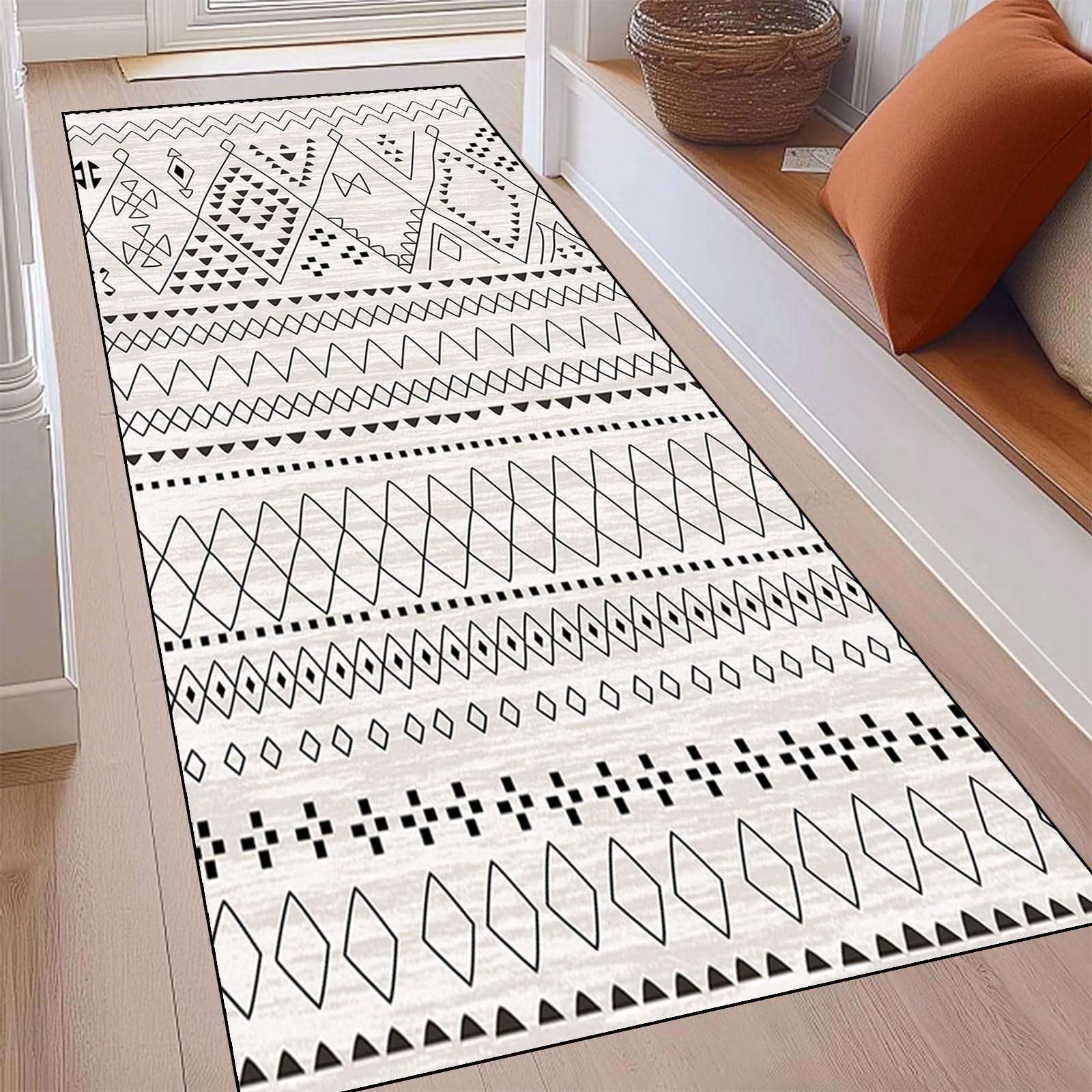 Alfombra pasillo 80 x 150 cm lavable moderna anti manchas de cocina