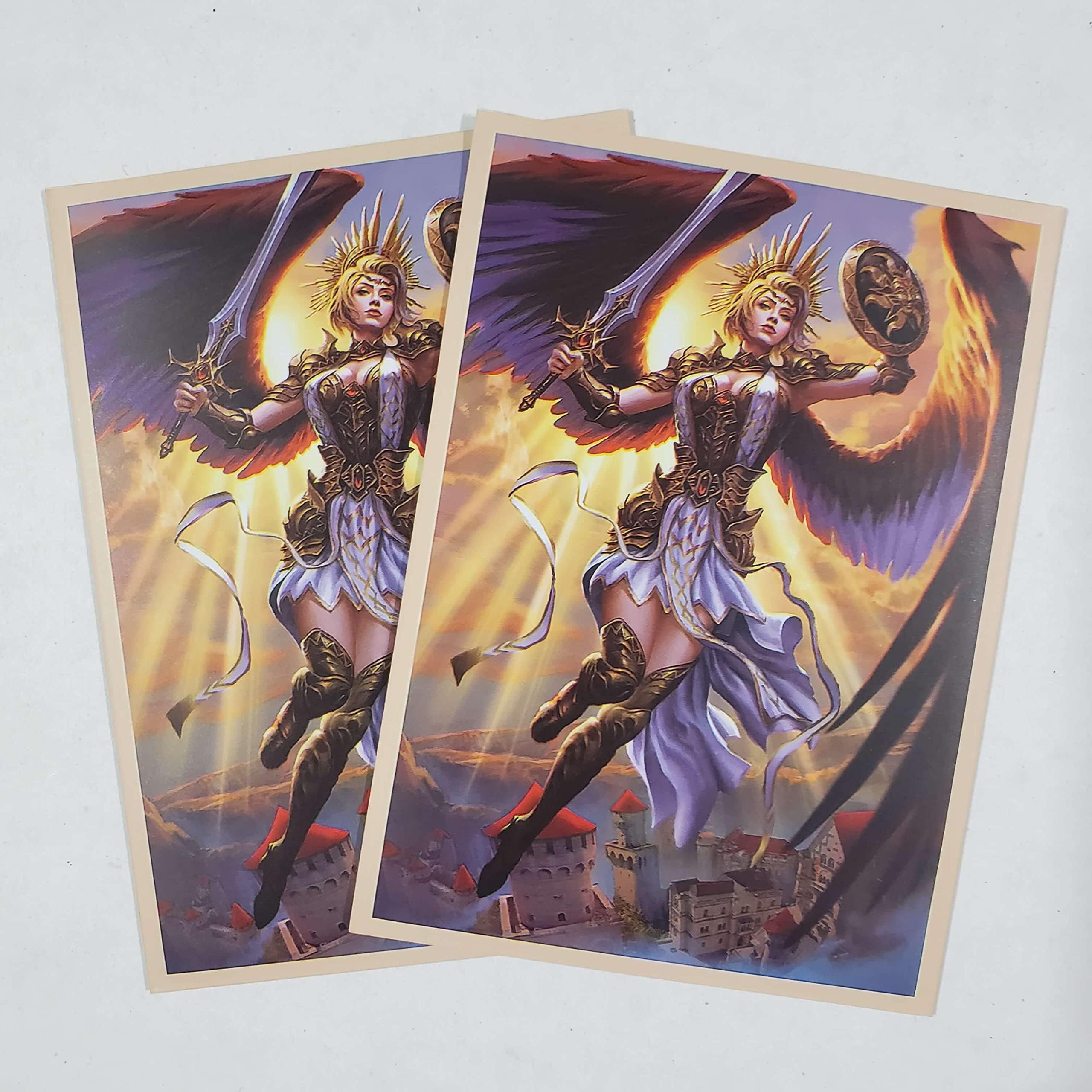 Fantasy North Ivarra - Daybringer Angel - 100 Matte TCG Card Sleeves  (FN49S)