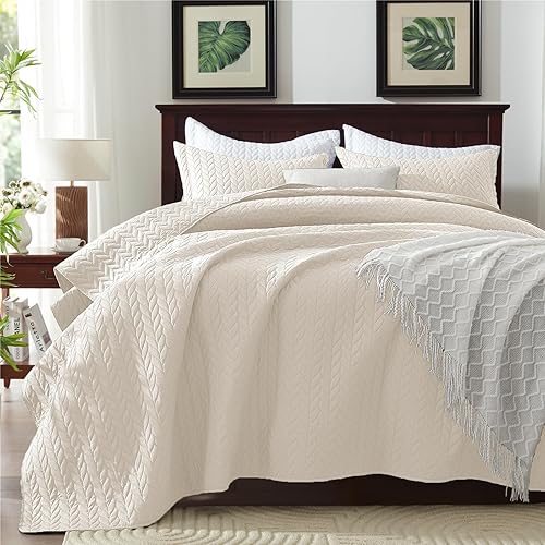 Vista 12 de SunStyle Home - Juego de colcha de cama de microfibra, ligero y suave, reversible, patrón de colcha, colchas para todas las estaciones. 01 - Verde