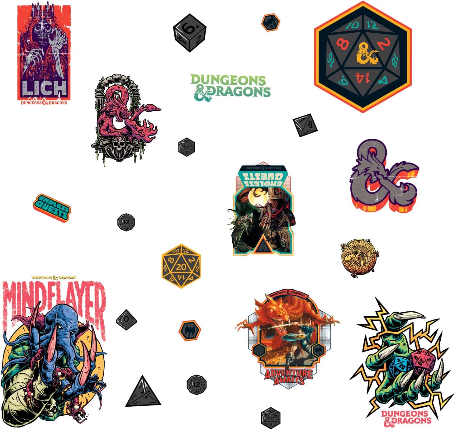 RoomMates Dungeons and Dragons Peel and Stick Wall Decals image 5