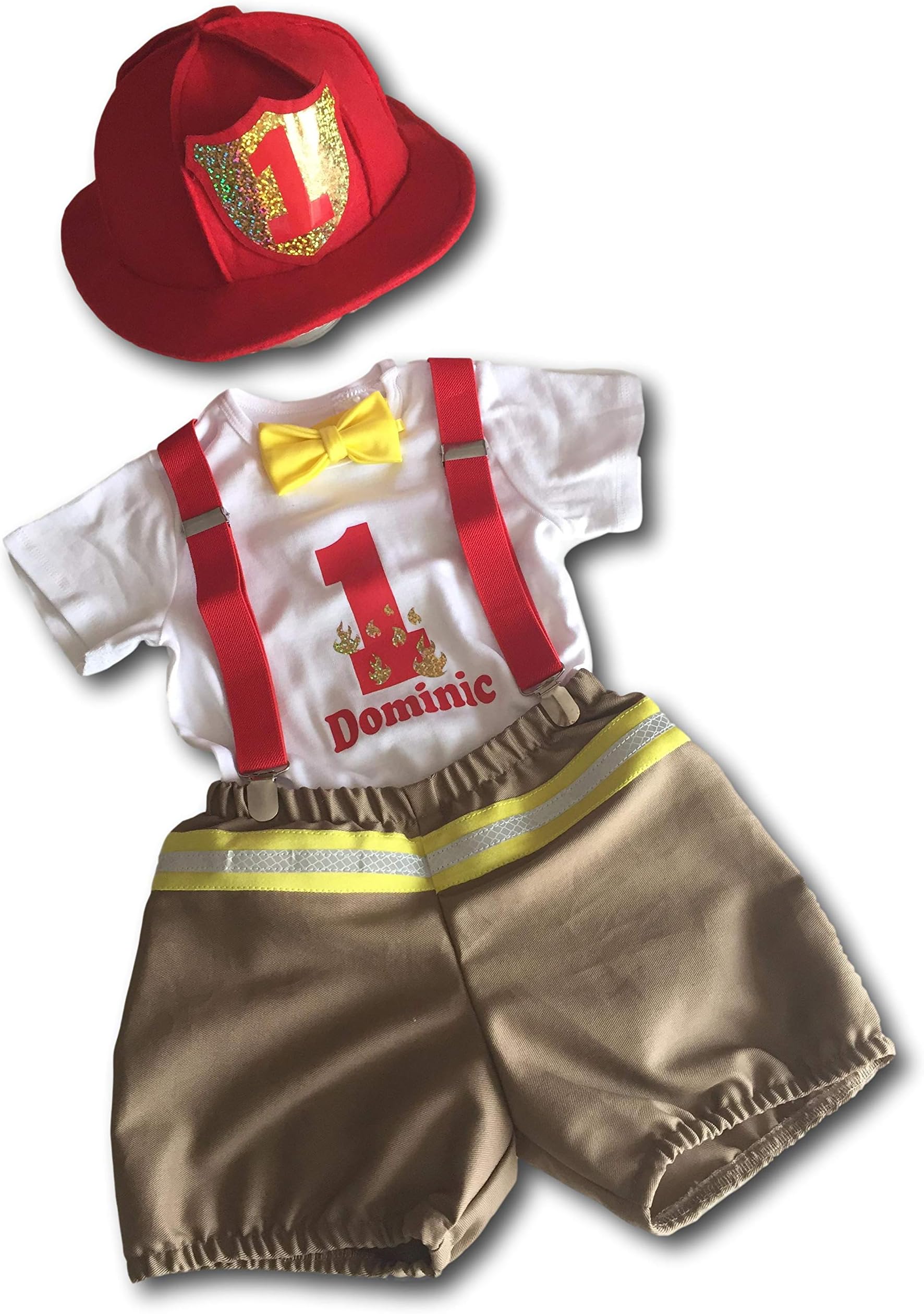 Unique 1st Birthday Baby Boy Fireman Outfit