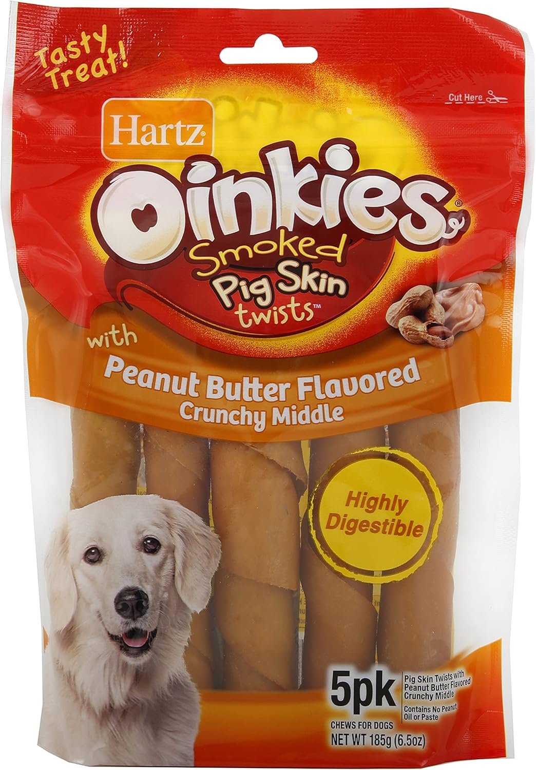 Hartz Oinkies Peanut Butter Dog Treat, 6.5Ounce, 5Pack Amazon.ca