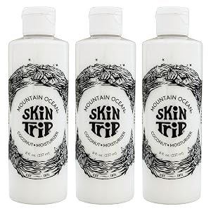 Mountain Ocean Skin Trip Coconut Body Lotion 8 Oz Pack of 3 Lightweight Fast Asborbing Moisturizer for Women