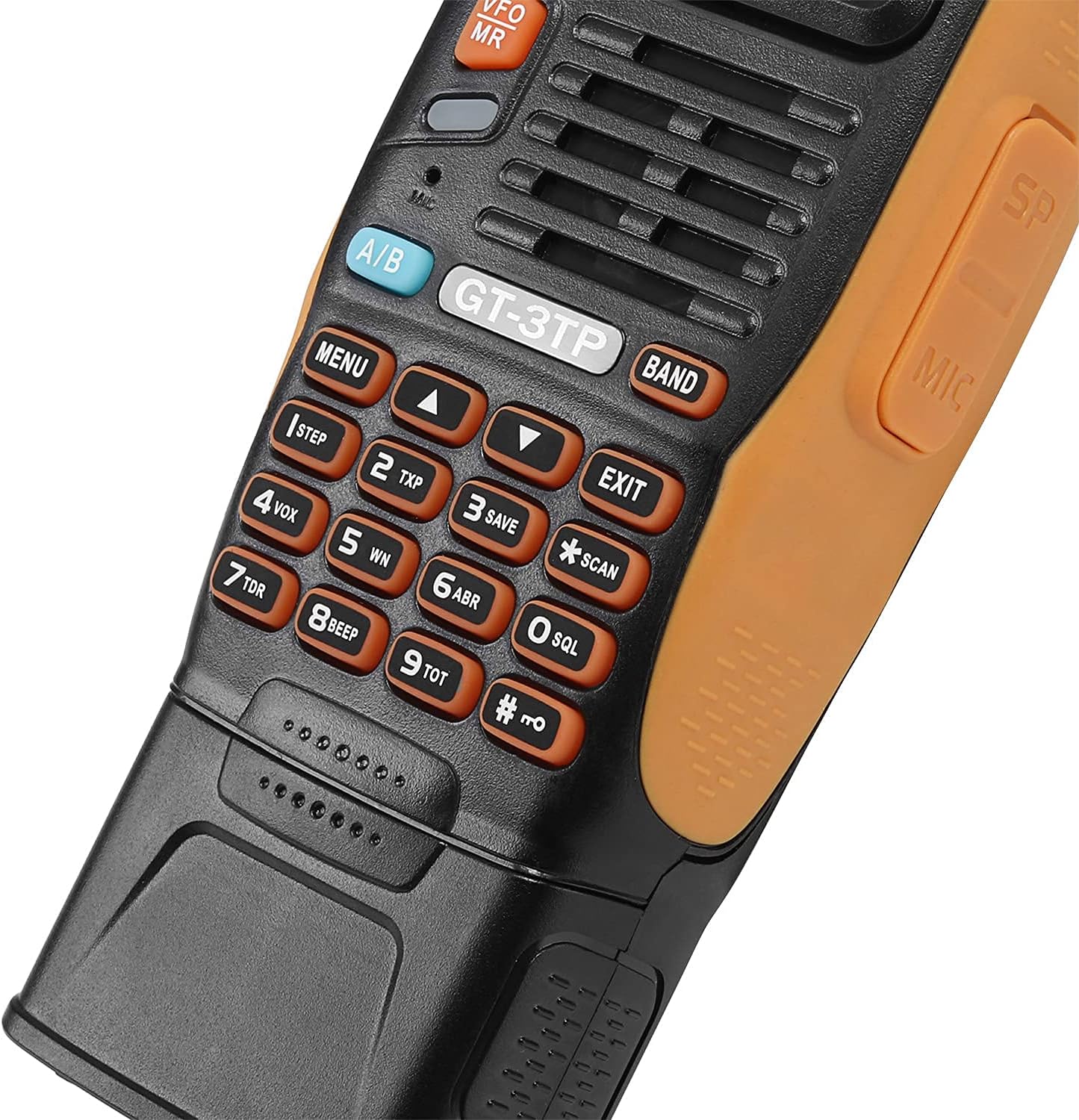 Close-up of BAOFENG GT-3TP keypad and display