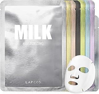 LAPCOS Daily Sheet Mask Variety Pack 7+1 (Version 1) Daily Face Masks - ...